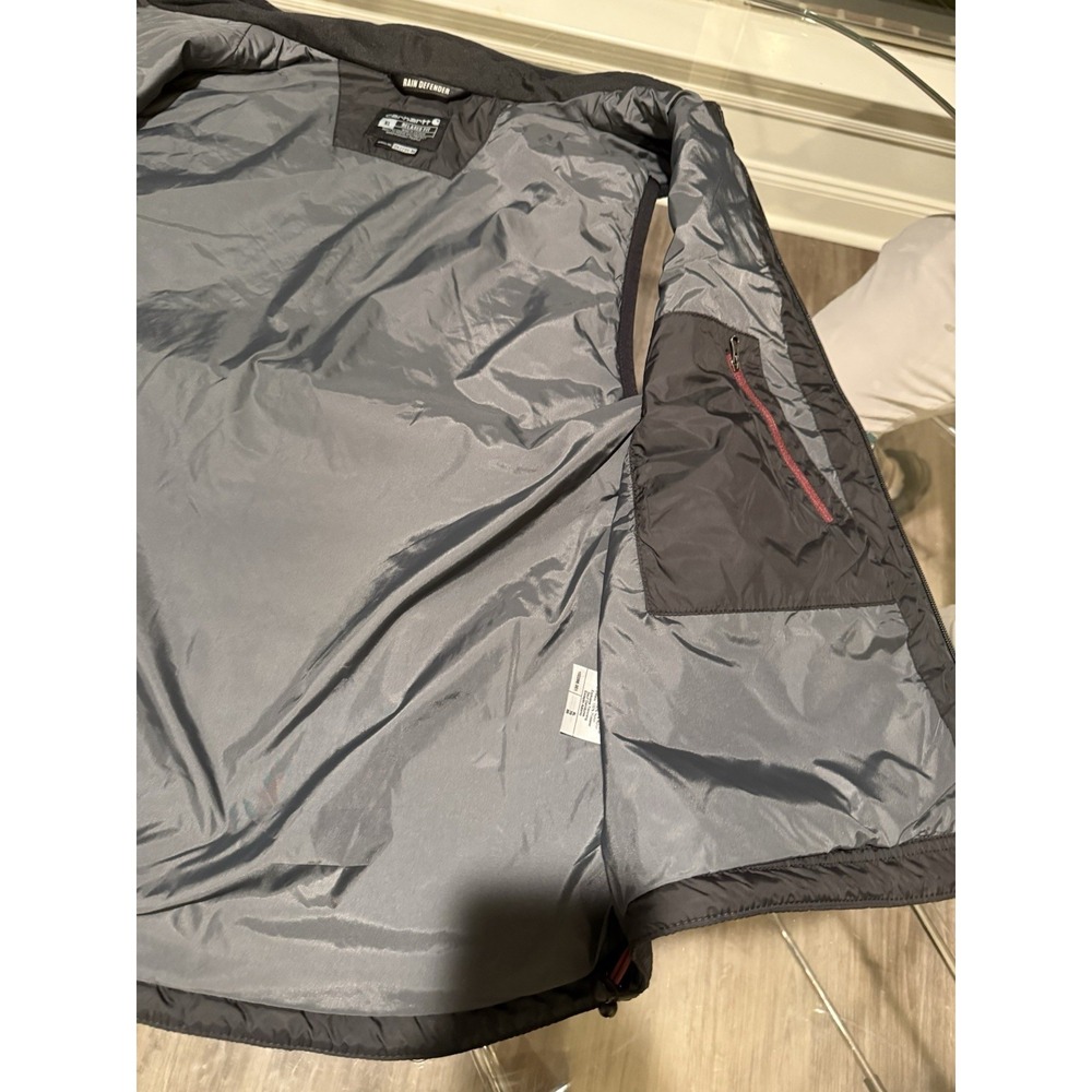 Carhartt Vest Mens Medium Black Gilliam Rain Defender Insulated Quilted 102286 - Picture 6 of 10